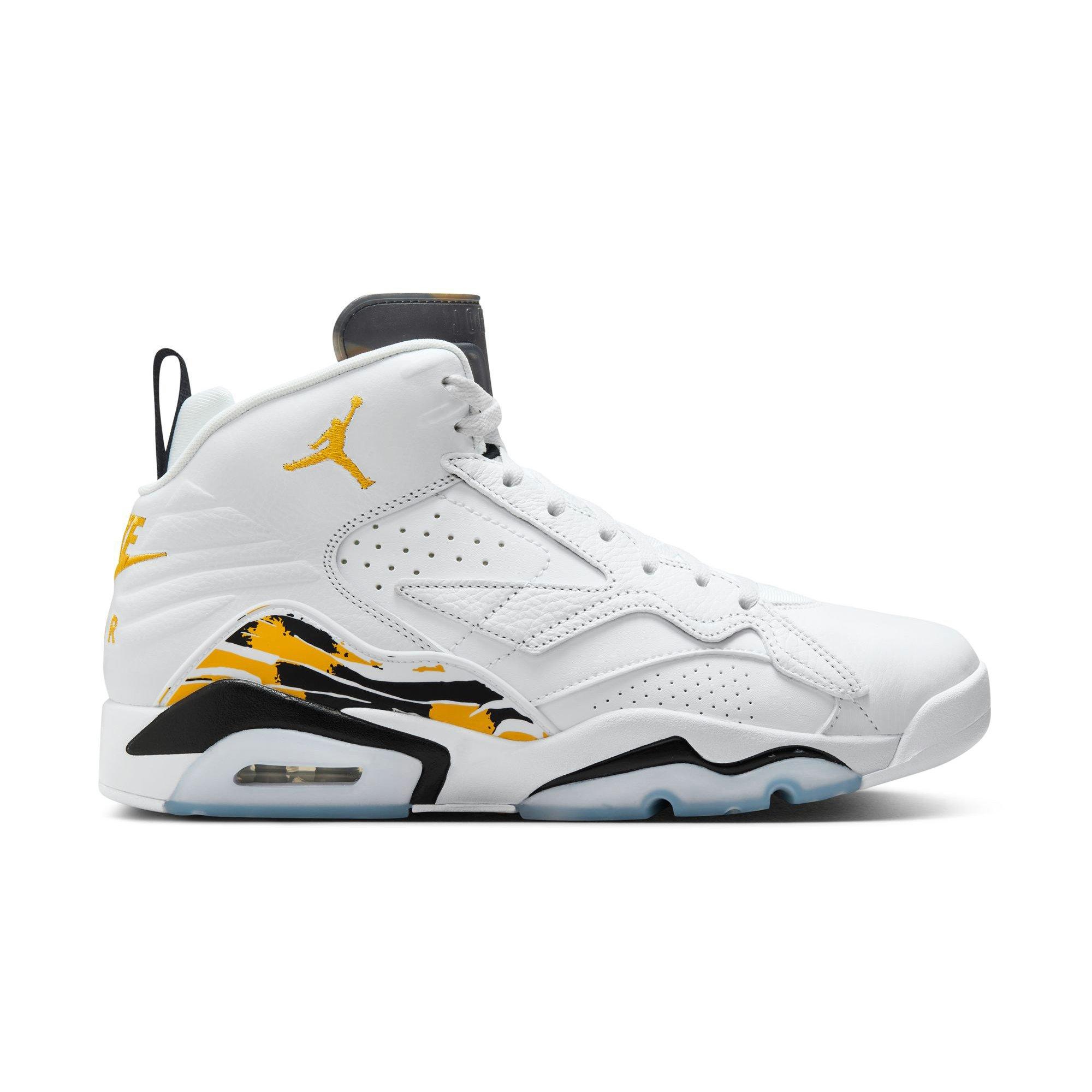 シューズ(男性用) NIKE JORDAN MVP WHITE/YELLOW OCHRE-BLACK Jordan MVP 